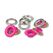 Prym 542529 Druckknopf Nieten-Druckknopf-Verschluss, Farbe: Pink, Silber