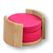 Kesper 58750 Untersetzer Bambus, Textil 12 Rund