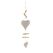 CHALET 600-42921-080 Christbaumschmuck Herz-Weihnachtsschmuck Holz Holz, Grau 1 Stück(e)