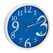 TFA-Dostmann 60.3034.06 Wand- /Tischuhr Quarzuhr Rund Blau, Farbe: Blau