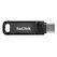 SanDisk Ultra Dual Drive Go USB-Stick 64 GB USB Type-A / USB Type-C 3.2 Gen 1 (3.1 Gen 1) Schwarz, Kapazität: 64 GB