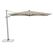 Suncomfort by Glatz Varioflex Solar LED Balkonschirm Quadratisch Graubraun, Farbe: Graubraun