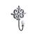 Chic Antique 64075900 Wandhalterung Drinnen Universalhaken Grau 1 Stück(e)