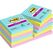 Post-It 7100259229 Klebezettel Quadratisch Blau, Grün, Pink 90 Blätter Selbstklebend
