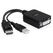 DeLOCK 61855 Videokabel-Adapter 0,23 m DisplayPort DVI-I Schwarz