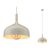 Paulmann Pendelleuchte Embla II E27, creme metall/metall