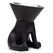 United Pets Elizabeth Hund Haustier-Fütterungsschale, Farbe: Schwarz