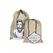 SEE.MANN.GARN 8080270937 Wäschekorb Polyester Beige, Schwarz, Weiß