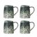 Bloomingville 82072796 Tasse Mehrfarbig, Grün Universal 4 Stück(e), Farbe: Mehrfarbig, Grün