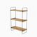Woody Fashion 854KLN1711 Regal Schweberegal Wandverteiler Metall, Partikelbord Schwarz, Holz
