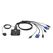 ATEN CS22U Tastatur/Video/Maus (KVM)-Switch Schwarz