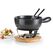 KOENIG B02230 Fondue Set 2 l Schwarz 6 Person(en)