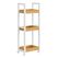 Songmics BCB083N02 Aufbewahrungsschrank für Badezimmer Weiß, Holz