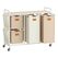Vasagle BLH203N01 Wäschekorb 150 l Spanholzplatte, Stoff, Stahl Beige, Karamell, Cremefarben