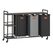 Vasagle BLH312B01 Wäschekorb 150 l Rechteckig Spanholzplatte, Stoff, Stahl Schwarz, Grün