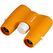 Bresser Optics BRESSER Junior 6x21 Kinderfernglas in verschiedenen Farben orange, Farbe: Orange, Weiß