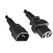 Diggelmann C14C15BK10-2.5 Stromkabel Schwarz 2,5 m C14-Koppler C15-Koppler