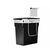 simplehuman CW1643 Mülleimer 10 l Rechteckig Stahl Schwarz