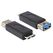 DeLOCK 65183 Kabeladapter USB 3.0-A FM micro USB 3.0-B M Schwarz
