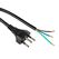 Furber. F01181 Stromkabel Schwarz 5 m T12, Farbe: Schwarz, Länge: 5 m