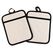 FTM F02505 Handschutz Küchenhandschuhe Beige Baumwolle, Leinen