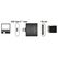 DeLOCK 91498 Kartenleser USB 3.2 Gen 1 (3.1 Gen 1) Type-C Schwarz
