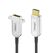 FiberX FX-I351-007 HDMI-Kabel 7 m HDMI Typ A (Standard) Schwarz, Silber, Farbe: Schwarz, Silber, Länge: 7 m