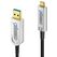 FiberX FX-I630-025 USB Kabel USB 3.2 Gen 1 (3.1 Gen 1) 25 m USB C USB A 10 Gbit/s 4,5 W Schwarz, Silber, Farbe: Schwarz, Silber, Länge: 25 m