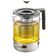 GEFU T-PREP Einzelne Teekanne 1500 ml Schwarz, Edelstahl, Transparent