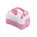 PartyDeco GHT-73005 Ballpumpe Pink, Weiß