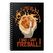 GlassStaff I Cast Fireball! Spiral Notebook Notizbuch Grau