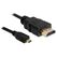 DeLOCK 82661 HDMI-Kabel 1 m HDMI Typ A (Standard) HDMI Typ D (Mikrofon) Schwarz