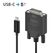 PureLink IS2211-020 Videokabel-Adapter 2 m USB Typ-C DVI-D Schwarz, Farbe: Schwarz, Länge: 2 m