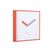 Karlsson Cool Retro Cuadrado Mechanische Uhr Quadratisch Rot, Farbe: Rot