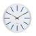 Karlsson Retro Analoge Uhr Rund Weiß, Blau