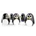 Kikkerland Penguin Timer Mechanischer Küchentimer Schwarz, Weiß, Gelb
