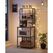 Vasagle KKS024B01 Regal Regalboden Freistehend Partikelbord, Stahl Schwarz, Holz