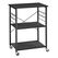 Vasagle KKS060B42 Regal Regalboden Freistehend Metall, Partikelbord Schwarz