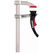 BESSEY KliKlamp Schraubzwinge 30 cm Edelstahl, Schwarz, Rot