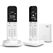 Gigaset CL390A Duo Analoges/DECT-Telefon Anrufer-Identifikation Weiß