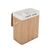 Songmics LCB64Y Wäschekorb 100 l Rechteckig Bambus, Baumwolle Natürlich/Natur