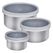 Lurch 00240885 Rund Container 0,7 l Edelstahl 3 Stück(e)