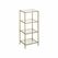 Vasagle LGT28G Regal Regal für Leitern Freistehend Glas, Stahl Gold