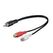 HDSUPPLY LP-AA100 Audio-Kabel 0,1 m RCA 2 x RCA Schwarz