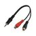 HDSUPPLY LP-AA110-V2 Audio-Kabel 0,1 m 3.5mm 2 x RCA Schwarz