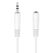 HDSUPPLY 3.5mm M/F 2.5m Audio-Kabel 2,5 m Weiß