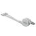 DeLOCK 85850 USB Kabel USB 2.0 0,98 m USB A USB C/Micro-USB B/Lightning Silber, Weiß