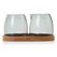AdHoc MZ02 Zuckerdose Grau Glas, Silikon, Holz