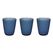 Tognana Porcellane N3585J70BLU Wasserglas Blau 3 Stück(e) 280 ml