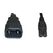 Diggelmann NCNG-1 Stromkabel Schwarz 1 m C14-Koppler C7-Koppler